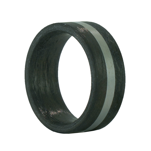 Carbon Ring mit Edelstahleinlage