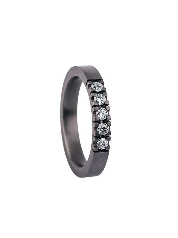 TAB06 Tantal mit Brillanten Tantal Ringe Die Ringschmiede