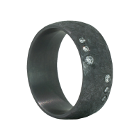 Edelstahl Ring  mit 6 Brillanten Edelstahl Ring  mit 6 Brillanten