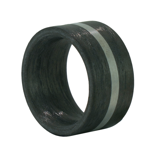 Carbon Ring mit Edelstahl Einlage